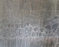 bas-relief scène de Cour d'Angkor Vat