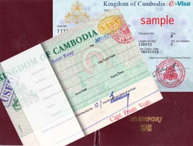 visas pour le Cambodge
