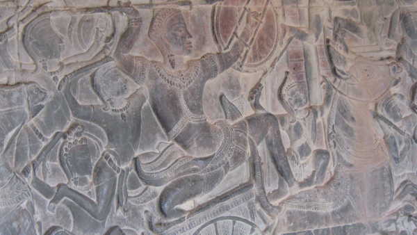 bas-relief de guerre d'Angkor Vat
